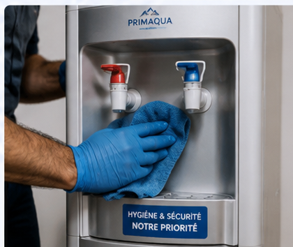 Débactérisation et entretien d’une fontaine à eau en entreprise à Tunis