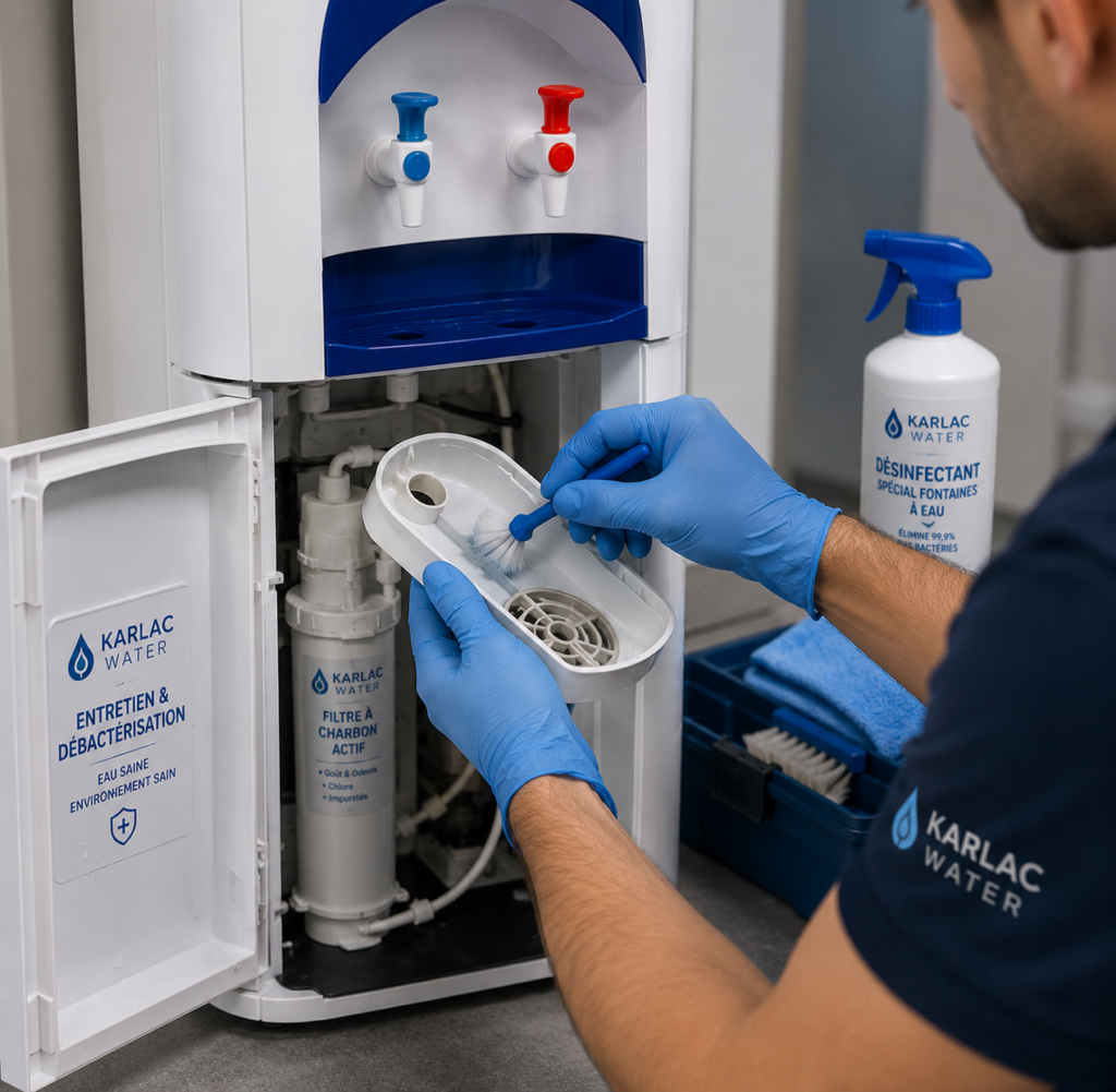 Debacterisation et entretien de fontaine à eau – Karlac Water