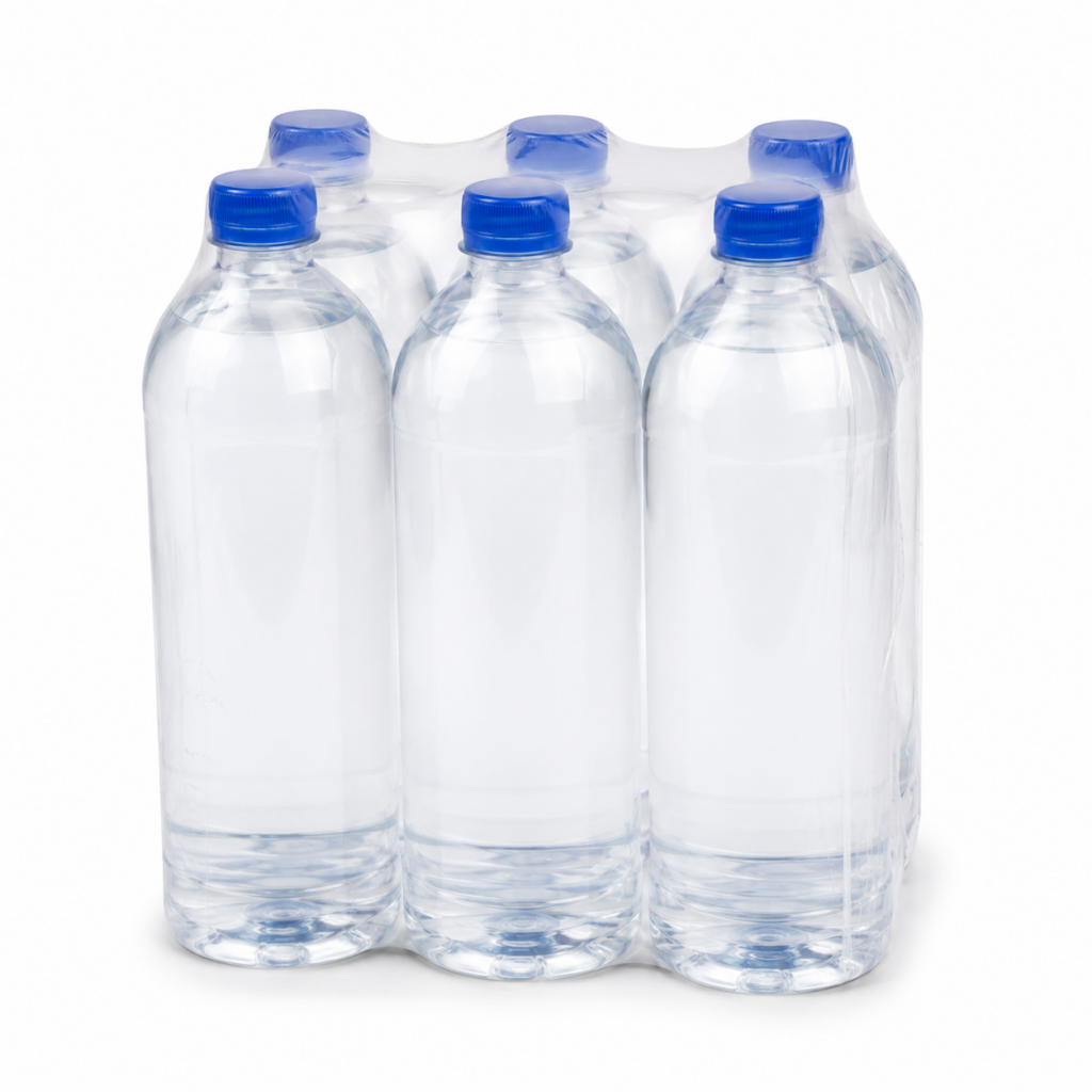 Pack de 6 bouteilles d’eau lisses de 1 litre